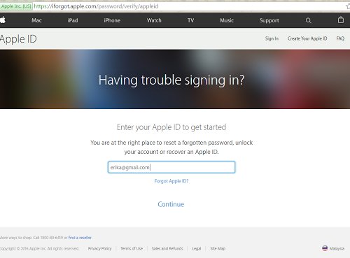 Lupa Password iCloud iPhone