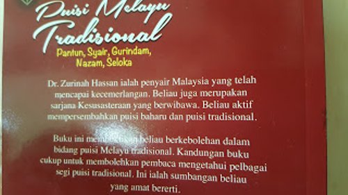 Puisi Melayu Tradisional Pantun Syair Gurindam Nazam Seloka