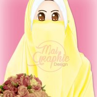 Design Doodle Muslimah Berpurdah Tempahan Gambar