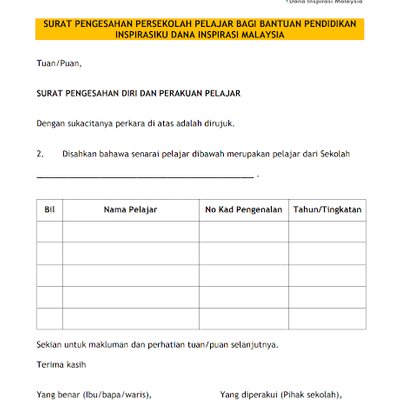 Borang Permohonan Bantuan Pendidikan Sekolah Rendah Dan Menengah Yapeim ...