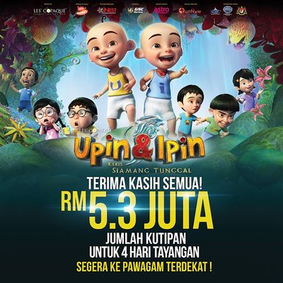 Lirik Lagu Upin Ipin Keris Siamang Tunggal / Mbo Cinemas Keris Sakti ...