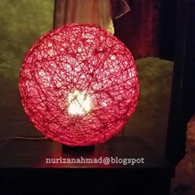Diy Lampu Hiasan Atau Bola Benang