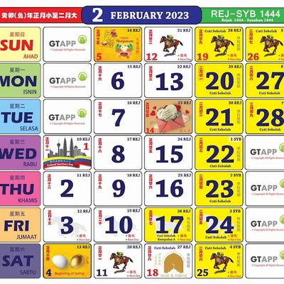 Kalendar Kuda Tahun 2023 Cuti Sekolah Cuti Umum Untuk Rujukan