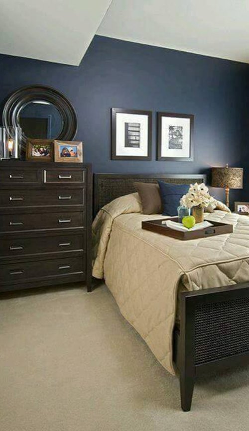Tema Warna Bilik Tidur Desainrumahid Tema Bilik Tidur Warna Navy Blue
